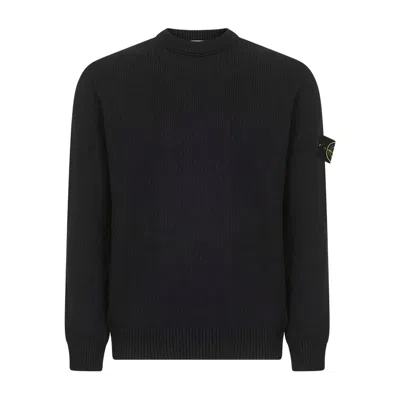 STONE ISLAND SWEATERS BLACK