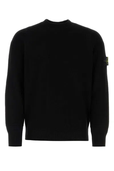 Stone Island Sweaters In Black