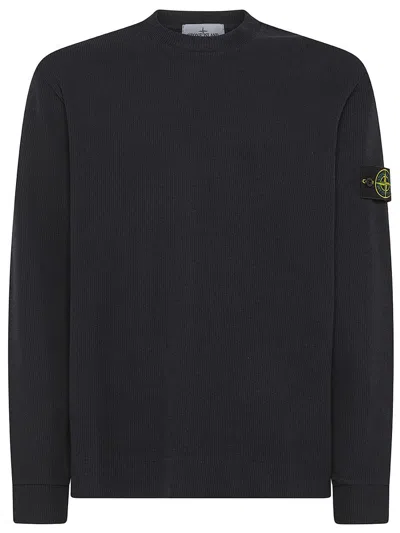 Stone Island Sweaters Black