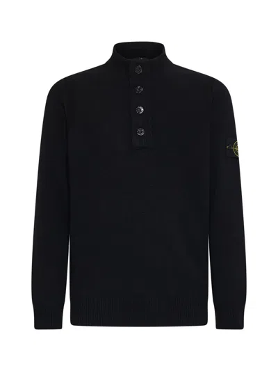 Stone Island Sweaters In Black