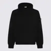 Stone Island Relaxed Fit Black Hoodie With Distinctive Patch Logo