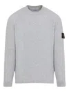 Stone Island 5100056 Lambswool Sweater In Gray