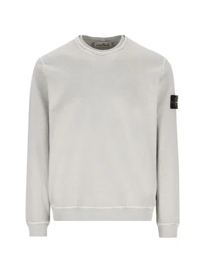 Stone Island Sweaters Blacks And Greys In White