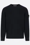 Stone Island Light Rws Pure Wool Sweater In Black