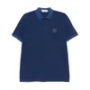 Stone Island Slim Fit Short Sleeve Polo In Blue