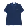 Stone Island Slim Fit Short Sleeve Polo In Blue