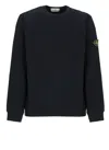 Stone Island Stretch Cotton Fleece In Black