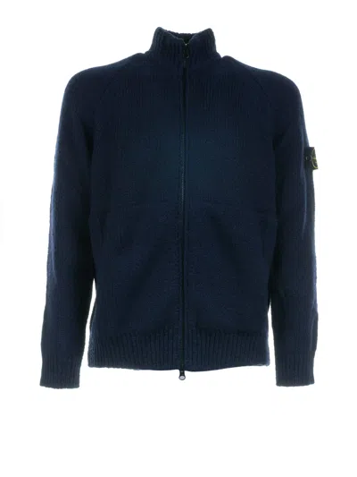 STONE ISLAND STONE ISLAND SWEATERS BLUE
