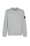 Stone Island Logo Sleeve Sweatshirt In Grey