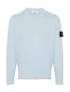 Stone Island Sweatshirt With Detachable Patch In Blue
