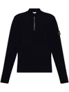 Stone Island Men's Ls Polo T-shirt In Blue