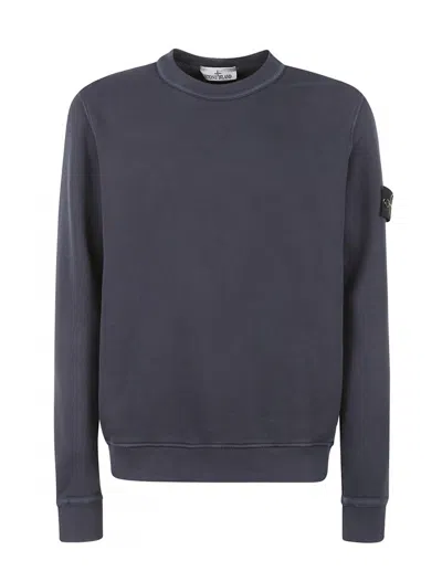 STONE ISLAND STONE ISLAND SWEATERS BLUE