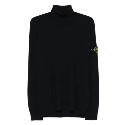 STONE ISLAND SWEATERS BLUE