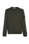 Stone Island Khaki 5100071 Light Rws Pure Wool Sweater In Charcoal