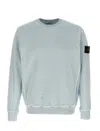 Stone Island Crew Neck Sweatshirt In Organic Cotton Fleece In Gray