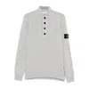 Stone Island 5100040 Button-fastening Patch-pocket Sweater In Gray