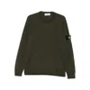 Stone Island Lightweight Wool Crew Neck Pullover Clothing In Gray