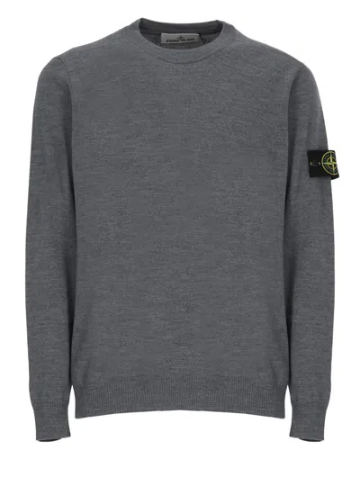 Stone Island Sweaters In Gray