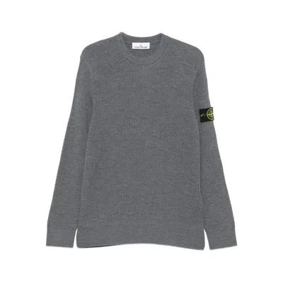 STONE ISLAND SWEATERS GRAY