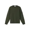 Stone Island Knit Crewneck Sweater In Full Rib Rws Wool Clothing In Green