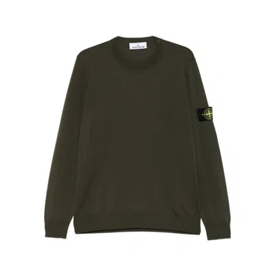 Stone Island Sweaters Green
