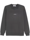 Stone Island Sweatshirt With Industrial Flow Print In Grey