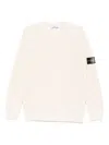 Stone Island Wool Blend Sweatshirt With Iconic Logo Patch And Timeless Design