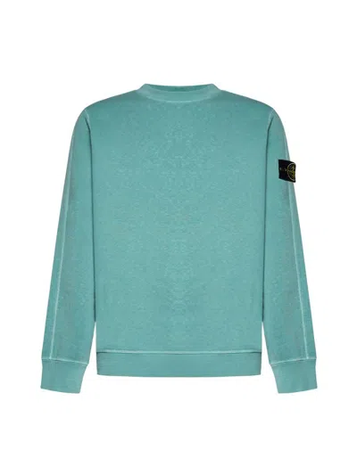 Stone Island Sweaters In Light Green