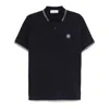 Stone Island Logo Short-sleeved Polo T-shirt In Multicolor