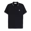 Stone Island Logo Short-sleeved Polo T-shirt In Multicolor