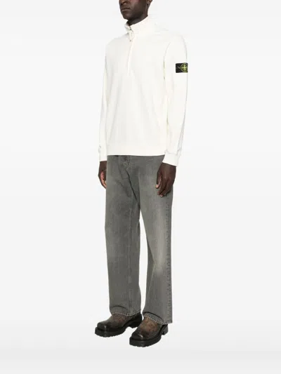 Stone Island Sweaters In White