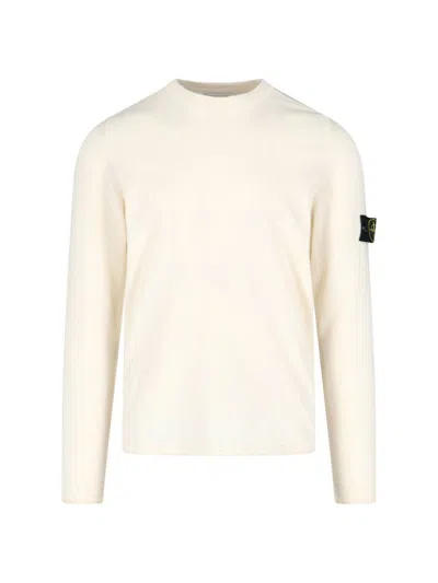Stone Island Sweaters In White