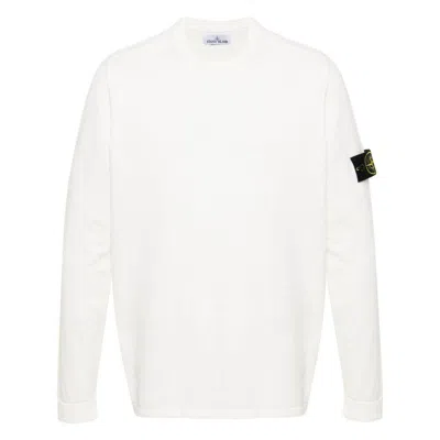 Stone Island Sweaters White