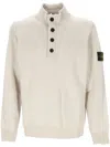 Stone Island Pullover Mit Kompass-patch In White