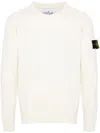 Stone Island 508a3 Maglia In Lana In White