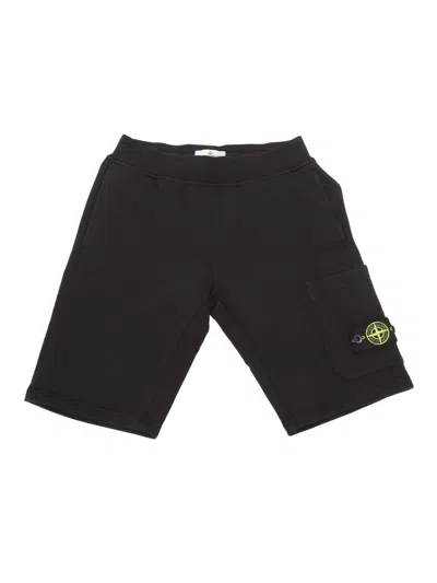 Stone Island Kids' Sweatpants In Black