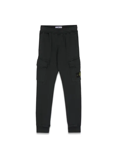 Stone Island Mini Chill Sweatpants For Boys In Black