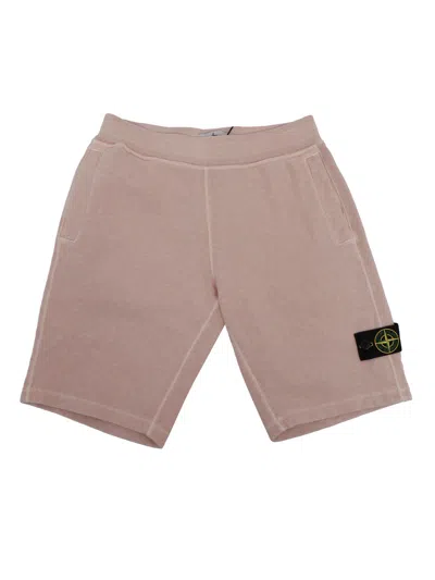 Stone Island Kids' Sweatpants In Pink