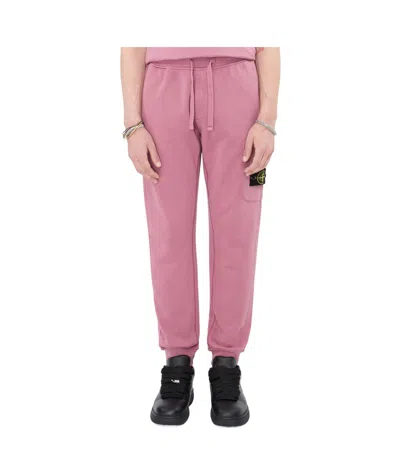 Stone Island Sweatpants In Pink