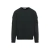 Stone Island Black Sweatshirt With Pockets And Compass Logo In Black