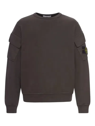 STONE ISLAND `BRUSHED ORGANIC COTTON` SWEATSHIRT