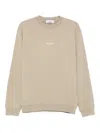 Stone Island Mens Desert Graphic-print Crewneck Cotton-jersey Sweatshirt