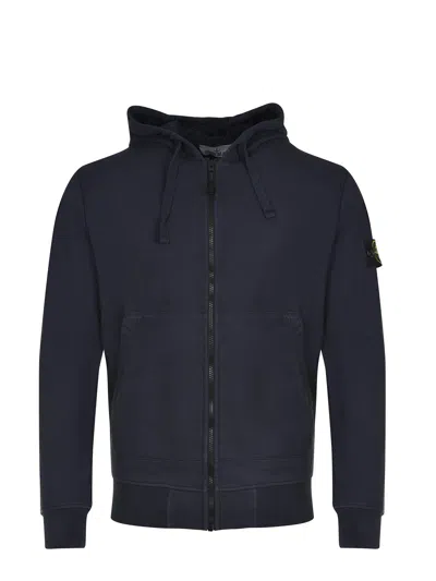 Stone Island Sweatshirt In Blue