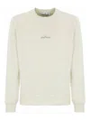 Stone Island Sweatshirt 6100665 In Cotton With Logo Print In White