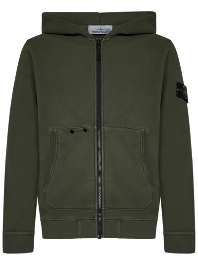 Stone Island Sweatshirt In Green