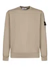 Stone Island Compass-badge Sweatshirt In Beige