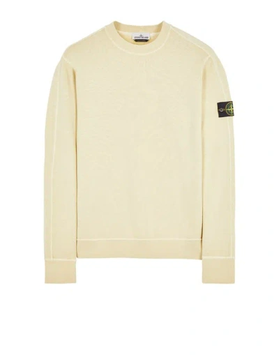 STONE ISLAND STONE ISLAND SWEATSHIRT BEIGE COTTON