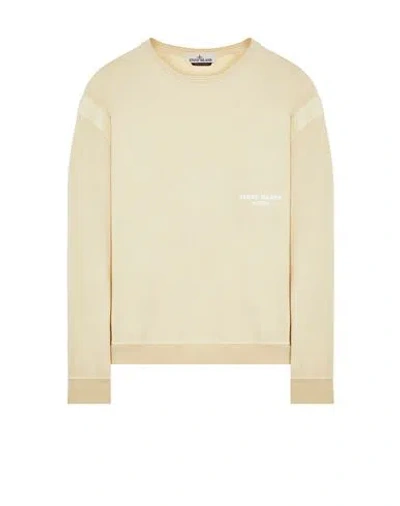 Stone Island Sweatshirt Beige Coton