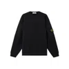 Stone Island 6100008 Brushed Organic Cotton Fleece In Black