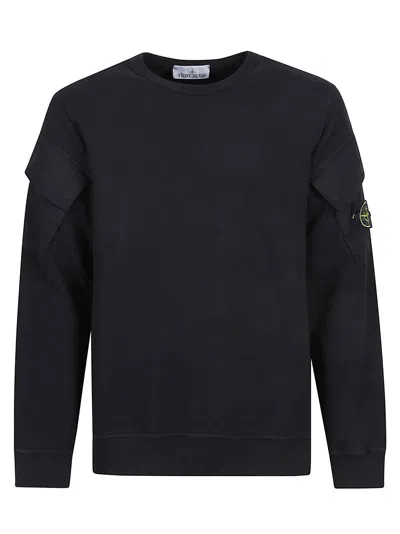 Stone Island Sweatshirt In Black